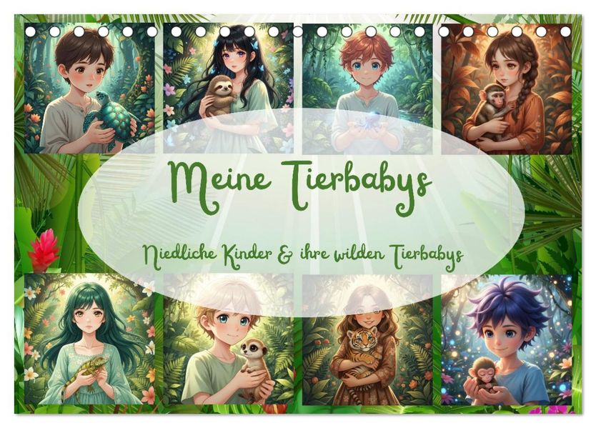 Meine Tierbabys (Tischkalender 2027 DIN A5 quer) CALVENDO Monatskalender