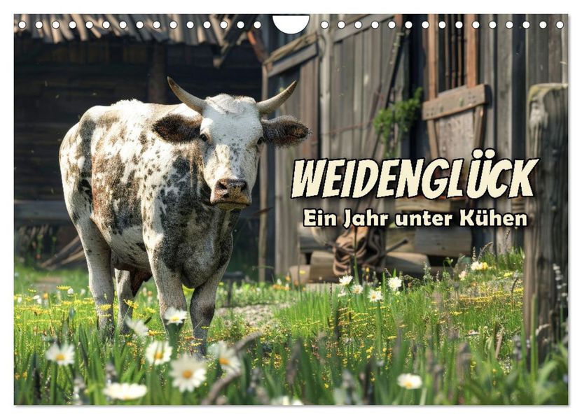Weidenglück: Ein Jahr unter Kühen (Wandkalender 2027 DIN A4 quer) CALVENDO Monatskalender