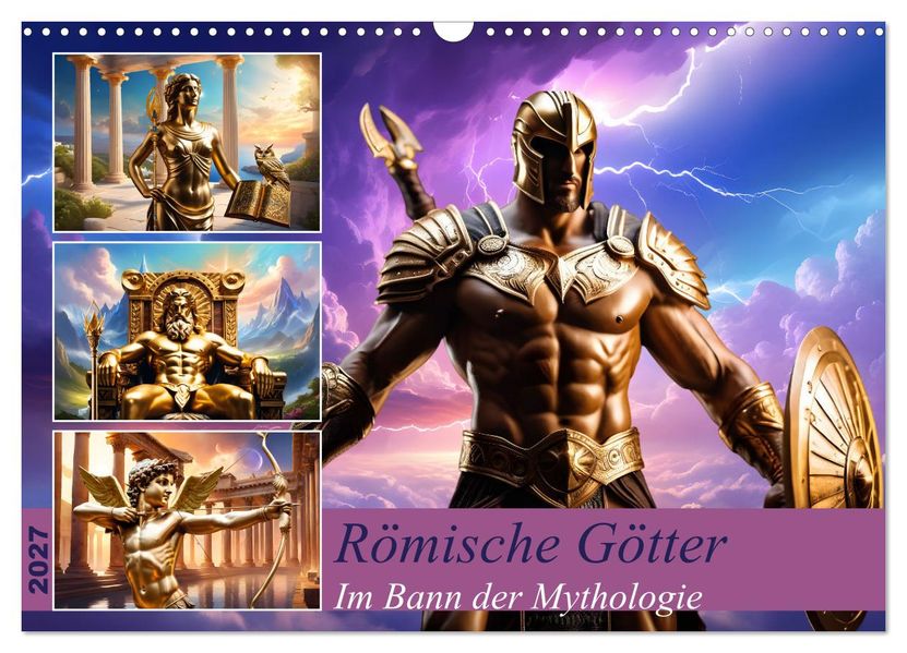 Römische Götter (Wandkalender 2027 DIN A3 quer) CALVENDO Monatskalender