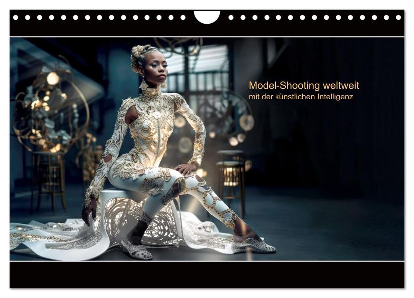 Model-Shooting weltweit mit der künstlichen Intelligenz (Wandkalender 2027 DIN A4 quer) CALVENDO Monatskalender