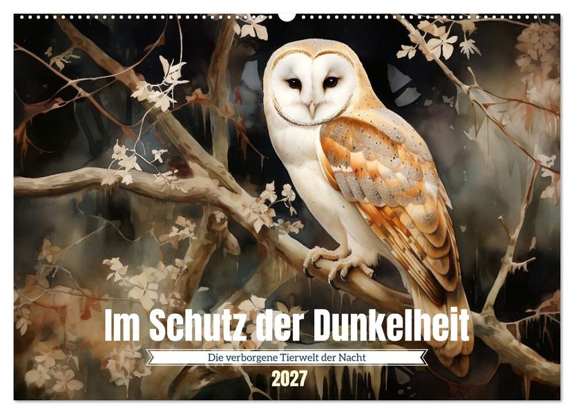 Im Schutz der Dunkelheit (Wandkalender 2027 DIN A2 quer) CALVENDO Monatskalender