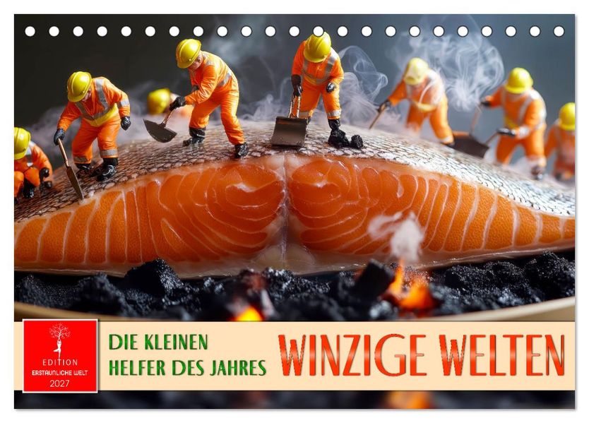 Winzige Welten - die kleinen Helfer des Jahres (Tischkalender 2027 DIN A5 quer) CALVENDO Monatskalender