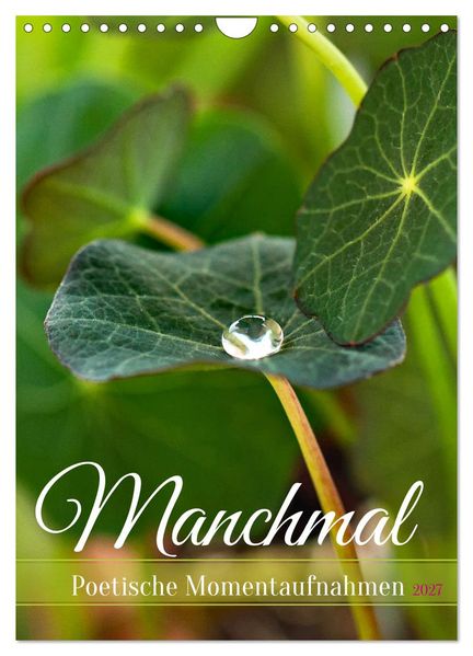 Manchmal - Poetische Momentaufnahmen (Wandkalender 2027 DIN A4 hoch) CALVENDO Monatskalender