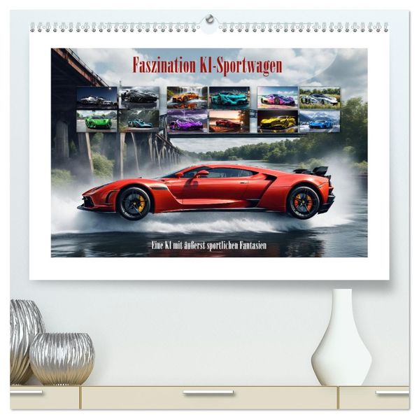 Faszination KI-Sportwagen (hochwertiger Premium Wandkalender 2027 DIN A2 quer) Kunstdruck in Hochglanz