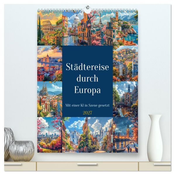 Städtereise durch Europa (hochwertiger Premium Wandkalender 2027 DIN A2 hoch) Kunstdruck in Hochglanz