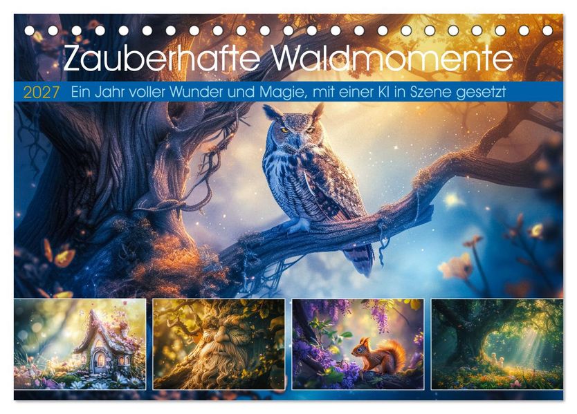 Zauberhafte Waldmomente (Tischkalender 2027 DIN A5 quer) CALVENDO Monatskalender