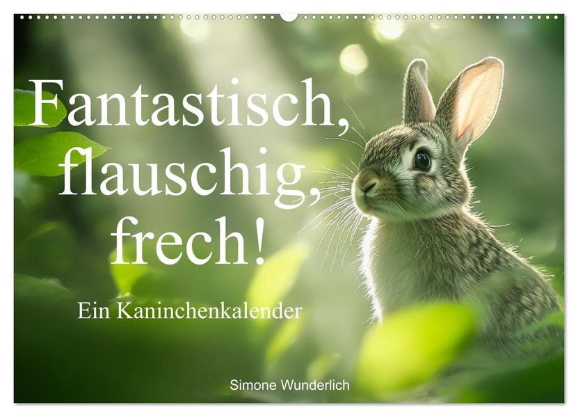 Fantastisch flauschig frech! - Ein Kaninchenkalender (Wandkalender 2027 DIN A2 quer) CALVENDO Monatskalender