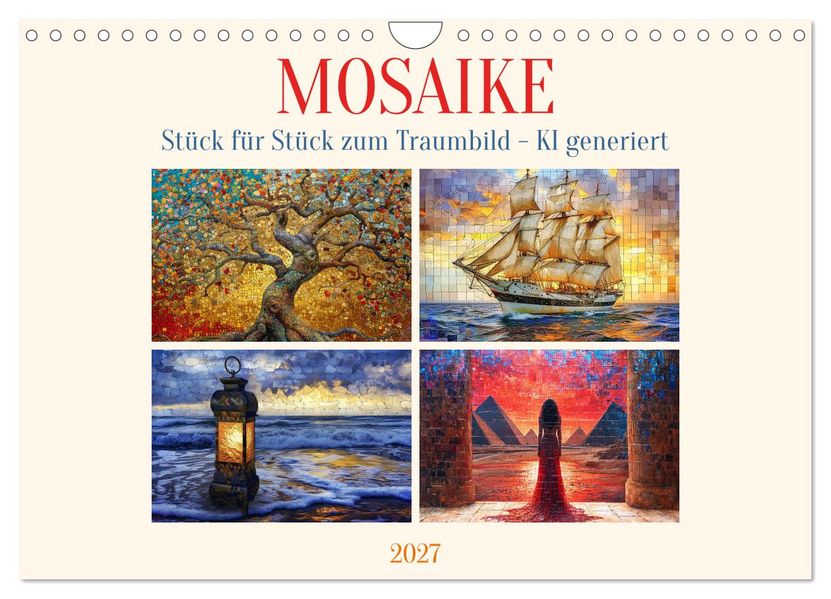 Mosaike (Wandkalender 2027 DIN A4 quer) CALVENDO Monatskalender