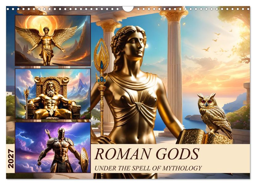 Roman Gods - under the spell of mythology (Wall Calendar 2027 DIN A3 landscape) CALVENDO 12 Month Wall Calendar