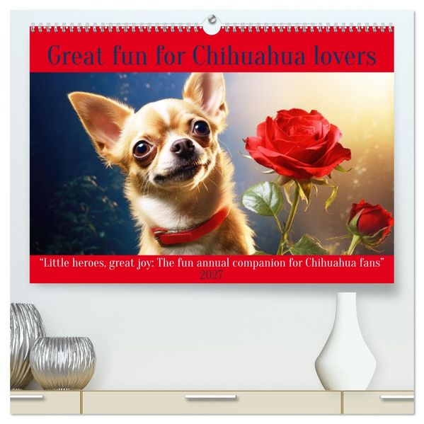 Great fun for Chihuahua lovers (High Quality Premium Wall Calendar 2027 DIN A2 landscape)CALVENDO 12 Month Wall Calendar