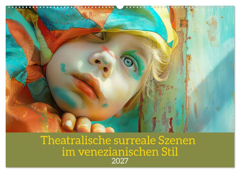 Theatralische surreale Szenen im venezianischen Stil (Wandkalender 2027 DIN A2 quer) CALVENDO Monatskalender