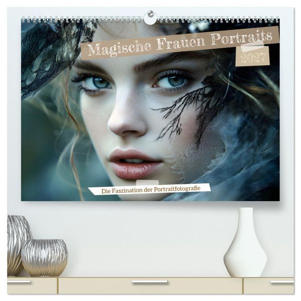 Magische Frauen Portraits (hochwertiger Premium Wandkalender 2027 DIN A2 quer) Kunstdruck in Hochglanz