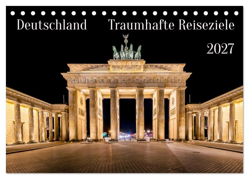 Deutschland - Traumhafte Reiseziele (Tischkalender 2027 DIN A5 quer) CALVENDO Monatskalender