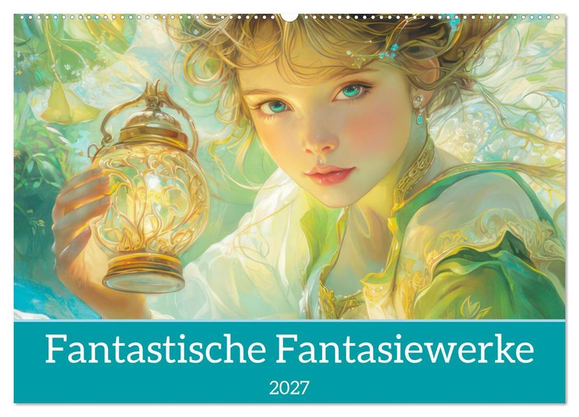 Fantastische Fantasiewerke (Wandkalender 2027 DIN A2 quer) CALVENDO Monatskalender