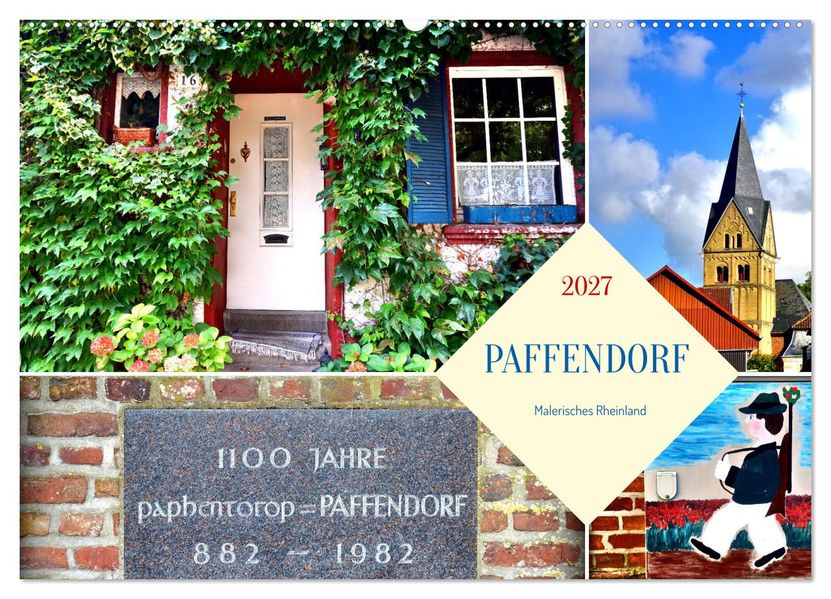 PAFFENDORF - Malerisches Rheinland (Wandkalender 2027 DIN A2 quer) CALVENDO Monatskalender