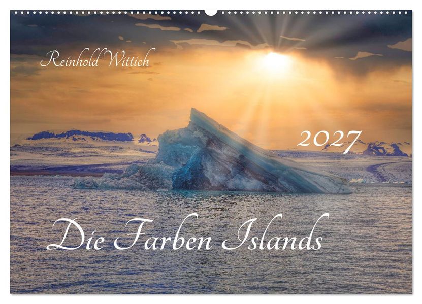 Die Farben Islands (Wandkalender 2027 DIN A2 quer) CALVENDO Monatskalender