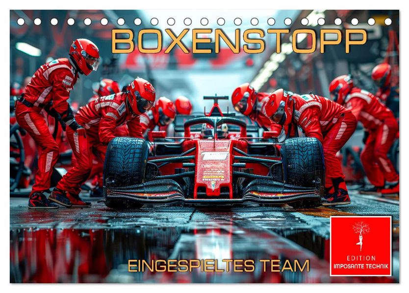Boxenstopp - eingespieltes Team (Tischkalender 2027 DIN A5 quer) CALVENDO Monatskalender