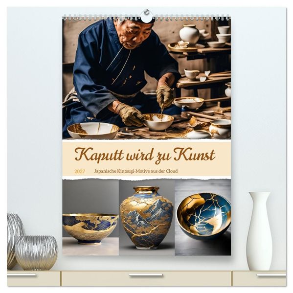 Kaputt wird zu Kunst (hochwertiger Premium Wandkalender 2027 DIN A2 hoch) Kunstdruck in Hochglanz