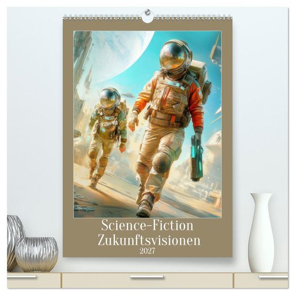 Science-Fiction Zukunftsvisionen (hochwertiger Premium Wandkalender 2027 DIN A2 hoch) Kunstdruck in Hochglanz