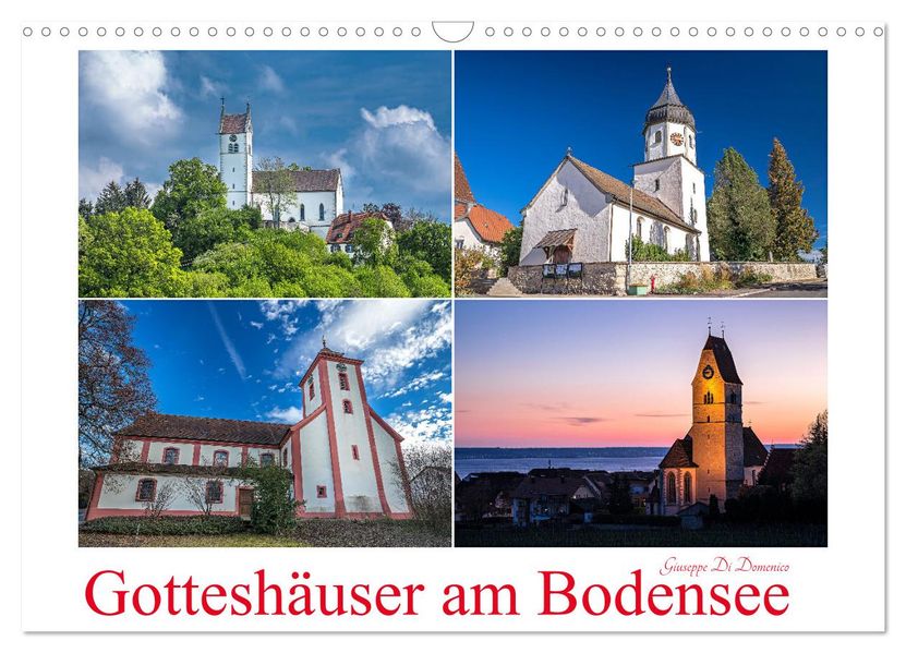 Gotteshäuser am Bodensee (Wandkalender 2027 DIN A3 quer) CALVENDO Monatskalender