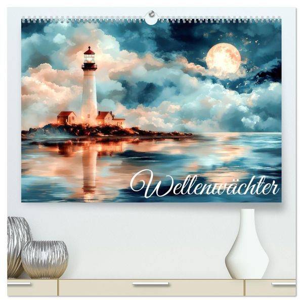 Wellenwächter (hochwertiger Premium Wandkalender 2027 DIN A2 quer) Kunstdruck in Hochglanz