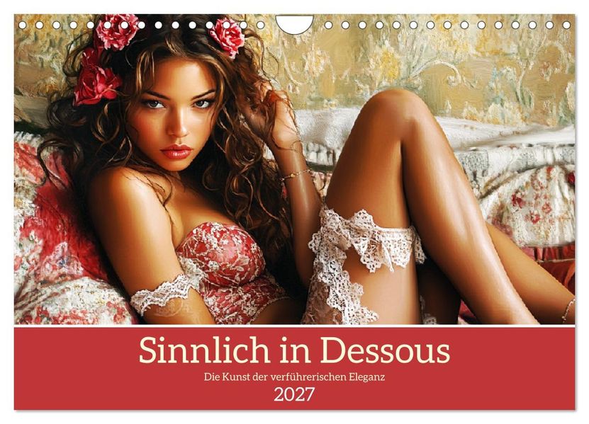 Sinnlich in Dessous. Die Kunst der verführerischen Eleganz (Wandkalender 2027 DIN A4 quer) CALVENDO Monatskalender
