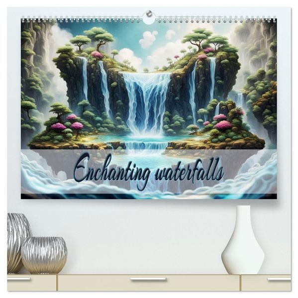 Enchanting waterfalls (High Quality Premium Wall Calendar 2027 DIN A2 landscape)CALVENDO 12 Month Wall Calendar