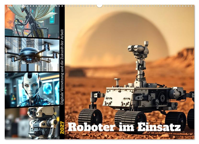 Roboter im Einsatz - Digitale Vernetzung und die Zukunft der Arbeit (Wandkalender 2027 DIN A2 quer) CALVENDO Monatskalender