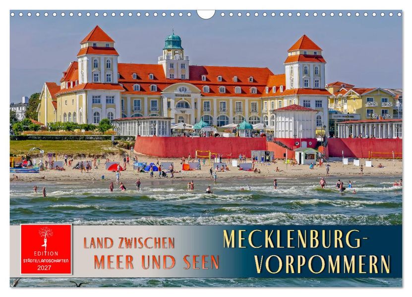 Mecklenburg-Vorpommern - Land zwischen Meer und Seen (Wandkalender 2027 DIN A3 quer) CALVENDO Monatskalender