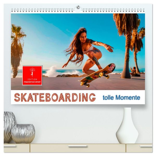 Skateboarding - tolle Momente (hochwertiger Premium Wandkalender 2027 DIN A2 quer) Kunstdruck in Hochglanz