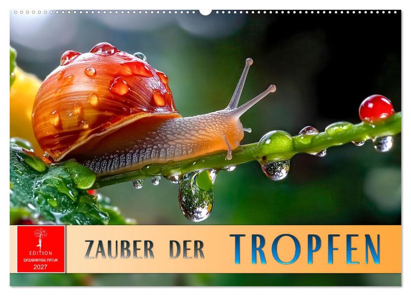 Zauber der Tropfen (Wandkalender 2027 DIN A2 quer) CALVENDO Monatskalender