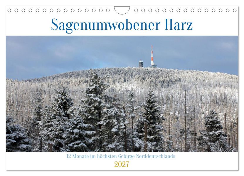Sagenumwobener Harz (Wandkalender 2027 DIN A4 quer) CALVENDO Monatskalender