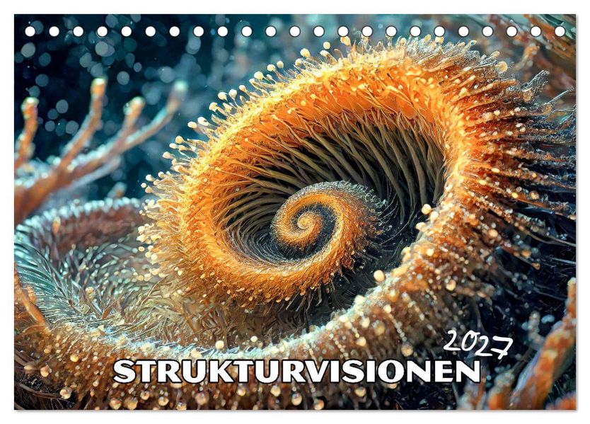 Strukturvisionen (Tischkalender 2027 DIN A5 quer) CALVENDO Monatskalender