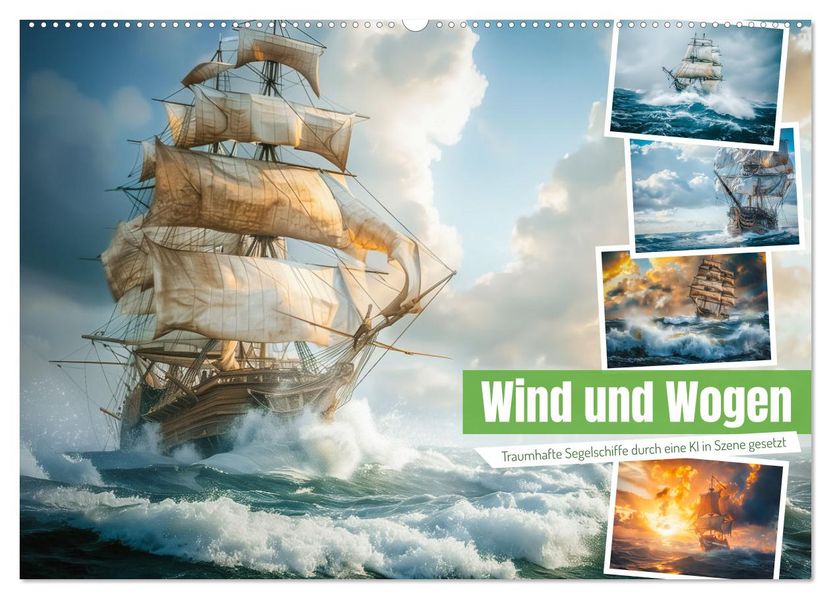 Wind und Wogen (Wandkalender 2027 DIN A2 quer) CALVENDO Monatskalender