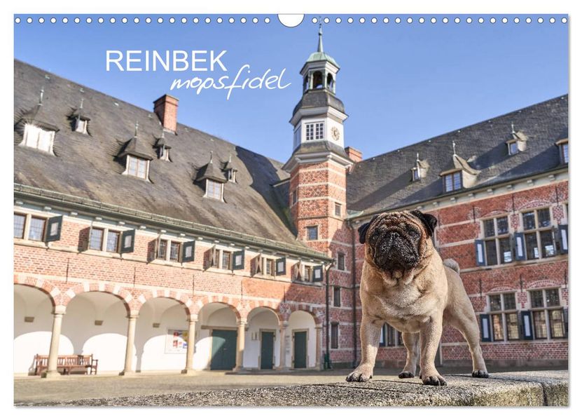 Reinbek mopsfidel (Wandkalender 2027 DIN A3 quer) CALVENDO Monatskalender