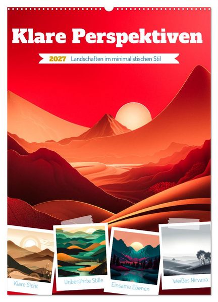 Klare Perspektiven (Wandkalender 2027 DIN A2 hoch) CALVENDO Monatskalender