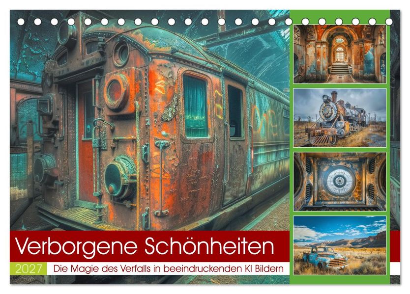 Verborgene Schönheiten (Tischkalender 2027 DIN A5 quer) CALVENDO Monatskalender