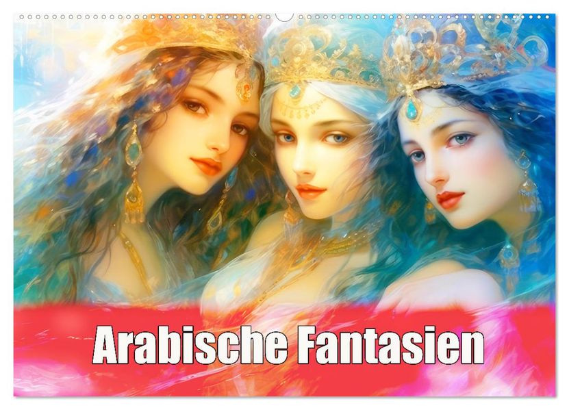 Arabische Fantasien (Wandkalender 2027 DIN A2 quer) CALVENDO Monatskalender