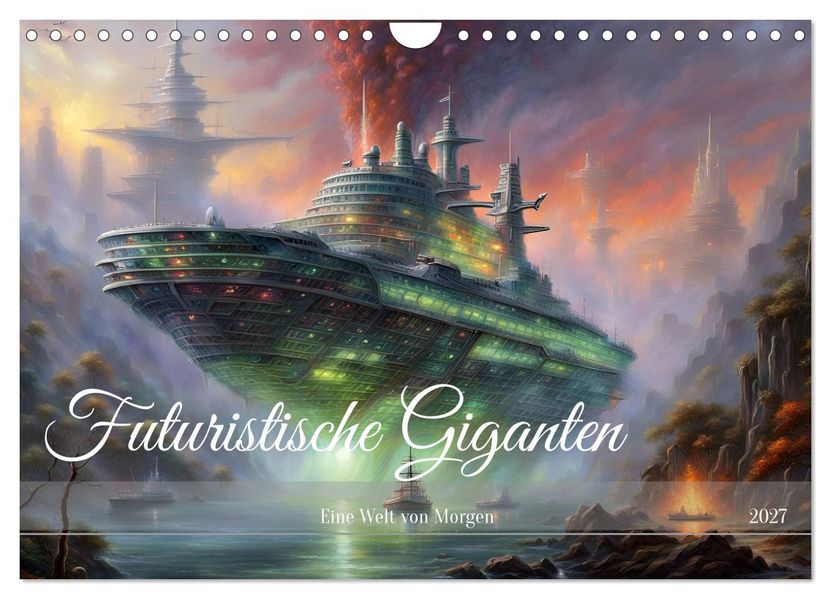 Futuristische Giganten Eine Welt von Morgen (Wandkalender 2027 DIN A4 quer) CALVENDO Monatskalender