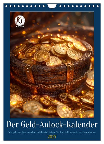 Der Geld-Anlock-Kalender (Wandkalender 2027 DIN A4 hoch) CALVENDO Monatskalender