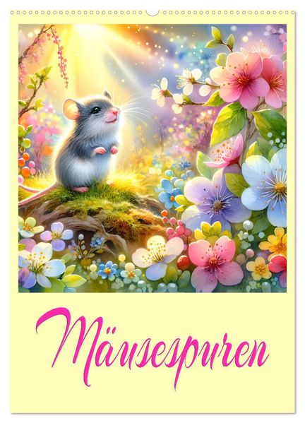 Mäusespuren (Wandkalender 2027 DIN A2 hoch) CALVENDO Monatskalender