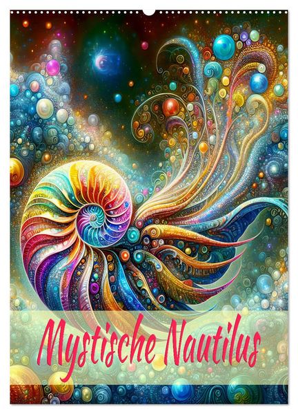 Mystische Nautilus (Wandkalender 2027 DIN A2 hoch) CALVENDO Monatskalender