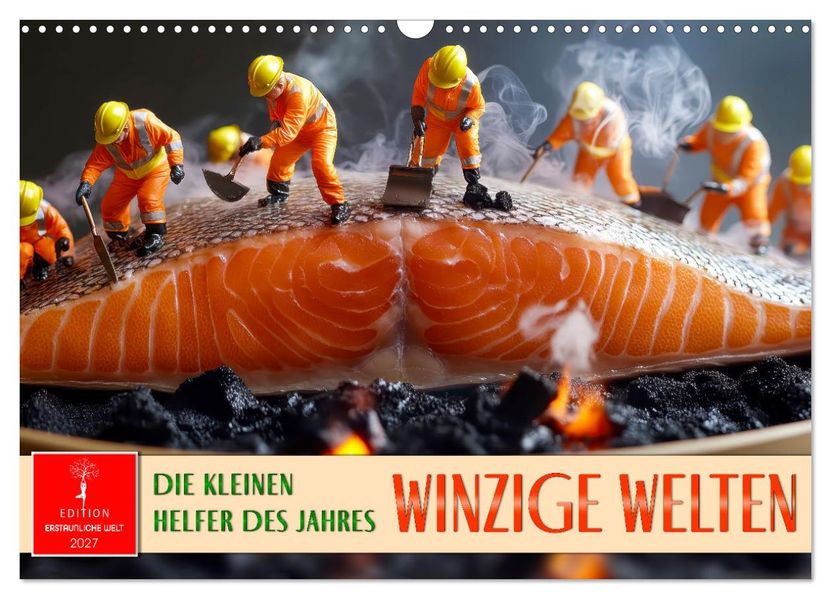 Winzige Welten - die kleinen Helfer des Jahres (Wandkalender 2027 DIN A3 quer) CALVENDO Monatskalender