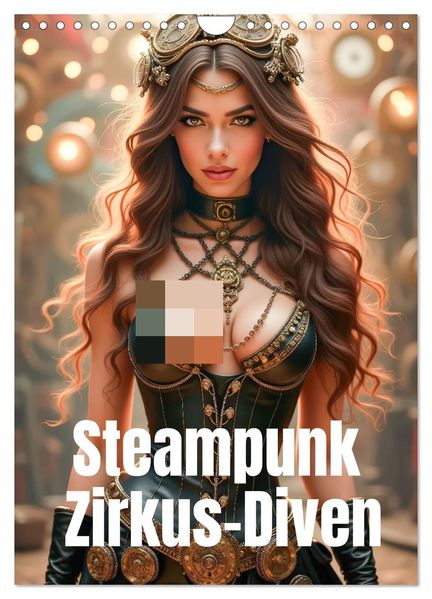 Steampunk Zirkus-Diven (Wandkalender 2027 DIN A4 hoch) CALVENDO Monatskalender