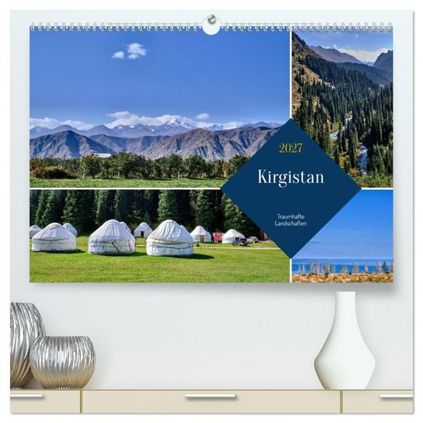Kirgistan - Traumhafte Landschaften (hochwertiger Premium Wandkalender 2027 DIN A2 quer) Kunstdruck in Hochglanz