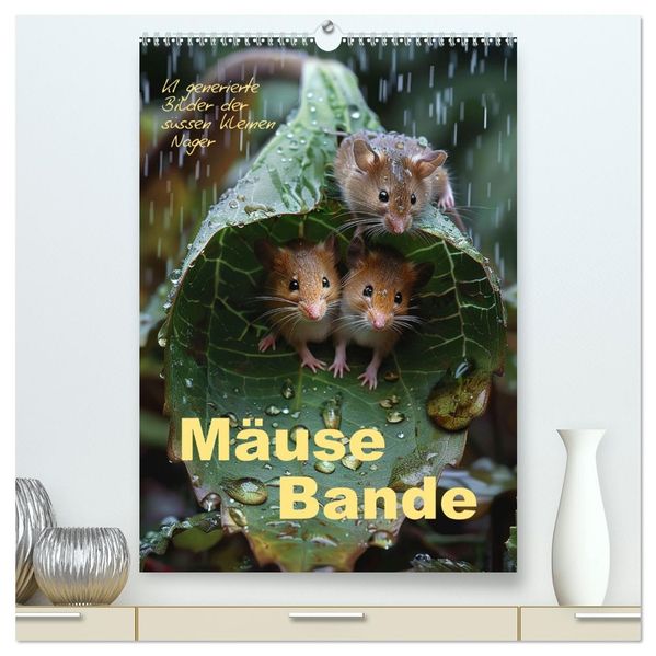 Mäusebande (hochwertiger Premium Wandkalender 2027 DIN A2 hoch) Kunstdruck in Hochglanz