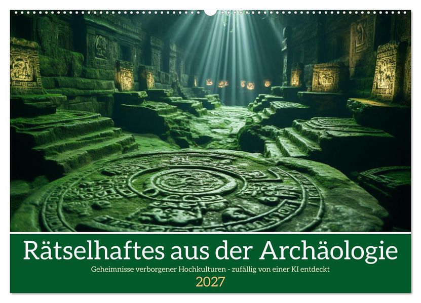 Rätselhaftes aus der Archäologie (Wandkalender 2027 DIN A2 quer) CALVENDO Monatskalender