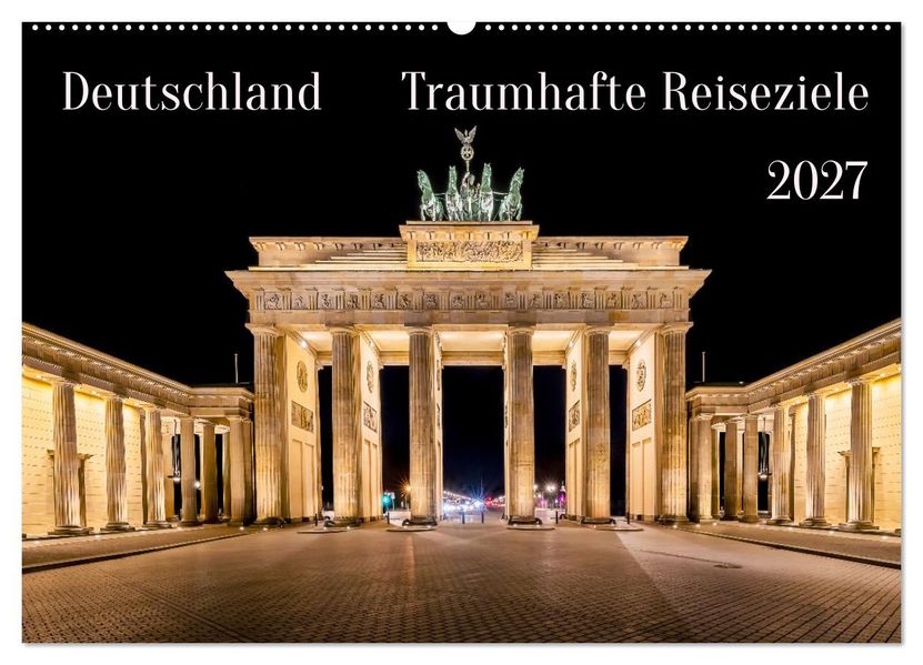 Deutschland - Traumhafte Reiseziele (Wandkalender 2027 DIN A2 quer) CALVENDO Monatskalender