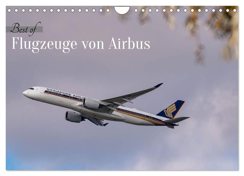 Flugzeuge von Airbus 2027 (Wandkalender 2027 DIN A4 quer) CALVENDO Monatskalender