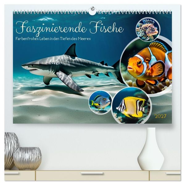 Faszinierende Fische (hochwertiger Premium Wandkalender 2027 DIN A2 quer) Kunstdruck in Hochglanz